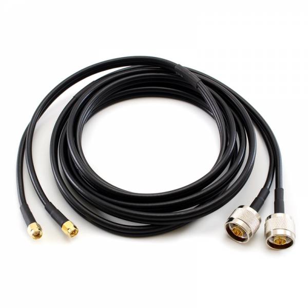 Коаксиальный кабель N Male / SMA Male 2.5м двойной