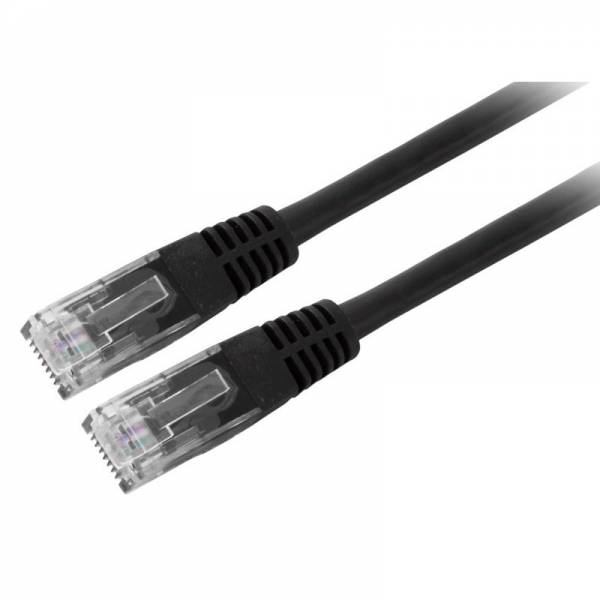 Патч-корд Cat6 0.5м черный