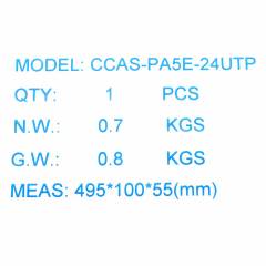 Патч-панель Cat5e UTP 24-Port RJ-45 19" 1U черная