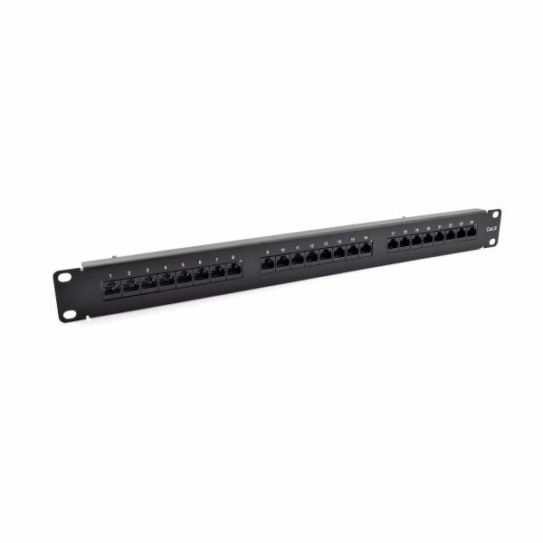 Патч-панель Cat6 UTP 24-Port RJ-45 19" 1U с полкой