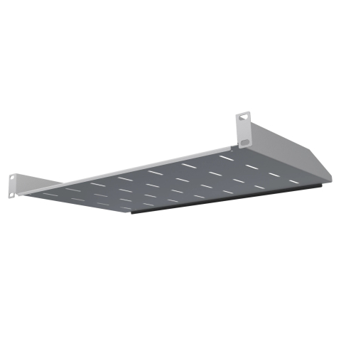 Полка для стойки 19" 1U, 300мм, серая