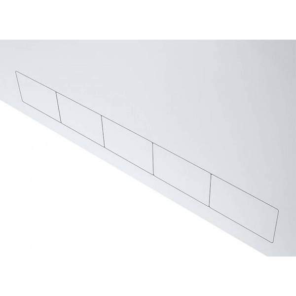 Настенный стоечный корпус 19" 3U, 180мм, белый