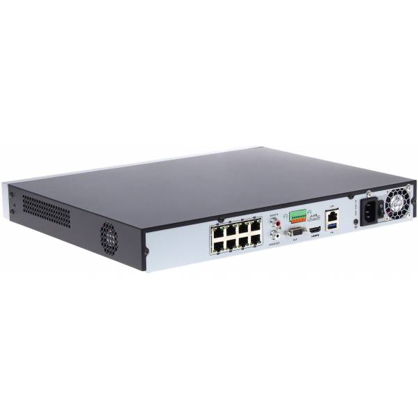 8-ми канальный IP-видеорегистратор с PoE DS-7608NI-K2/8P