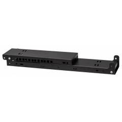 Настенная стойка 19" 2U, 330мм, черная
