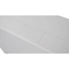 Стоечный шкаф 19" 3U, металлическая дверь, 180мм, серый