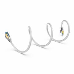 Патч-корд SSTP Cat7 1м серый