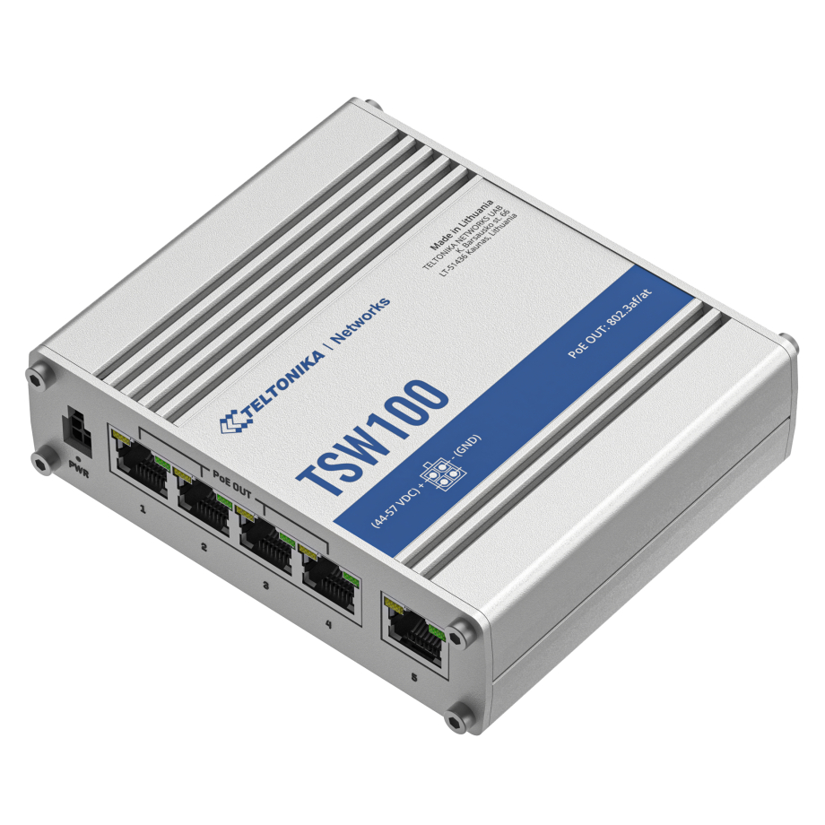Teltonika TSW100 PoE коммутатор