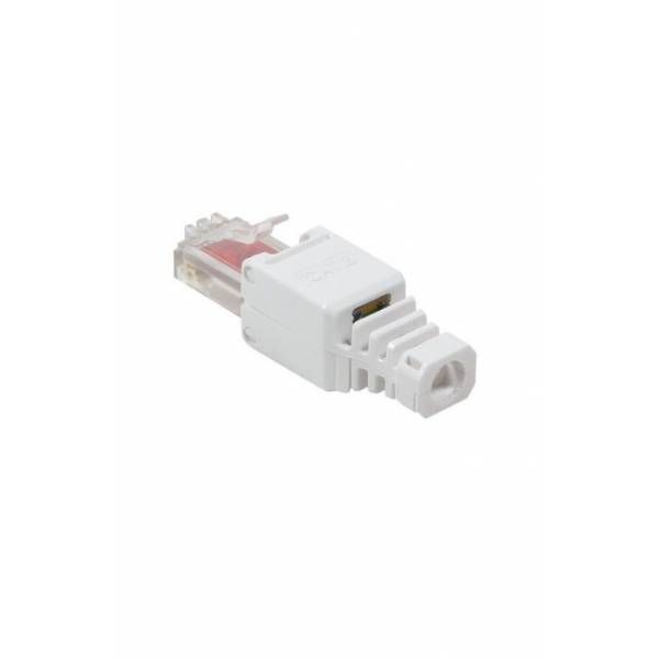 Коннектор самообжимной RJ45 Cat6 белый