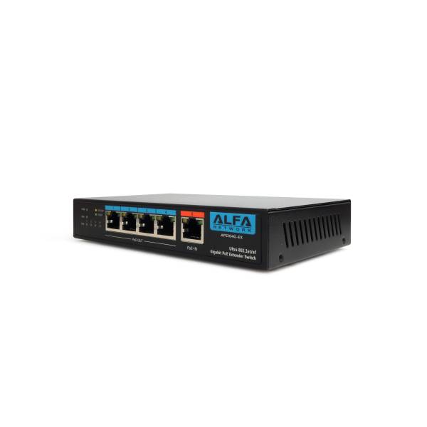 Alfa 4 портовый гиагбитный PoE Switch 60W