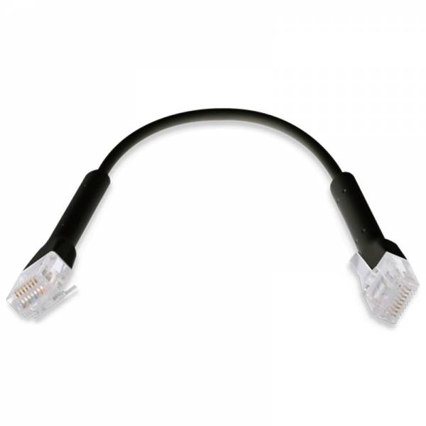 UniFi Ethernet патч-кабель, черный, 0.1м