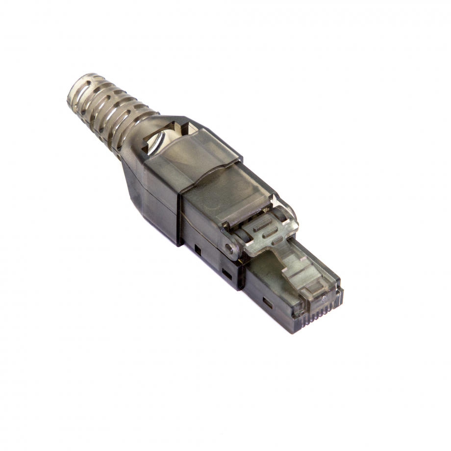 Коннектор быстрозажимной RJ45 Cat6 черный