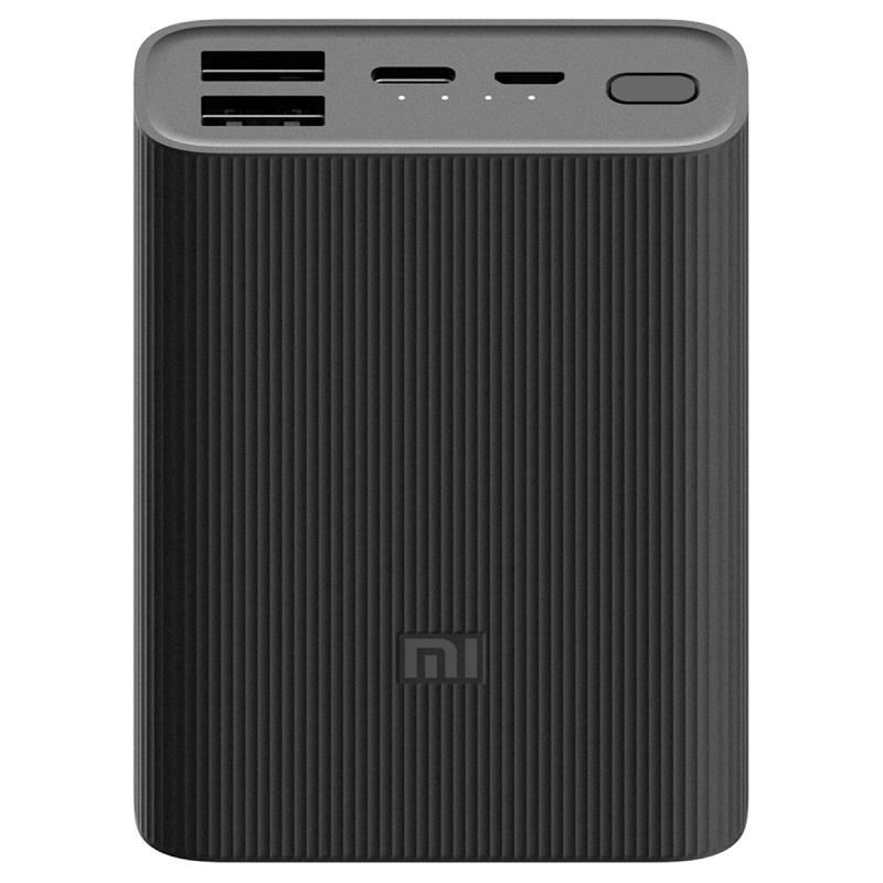 Xiaomi Mi Power Bank 3 Ultra Compact, 10000 mAh, Black | Getic