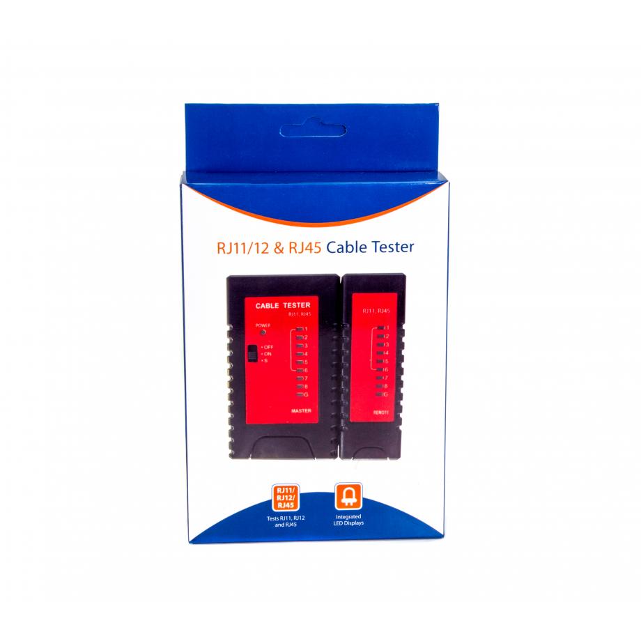 Тестер сетевого кабеля RJ11/ RJ12/ RJ45
