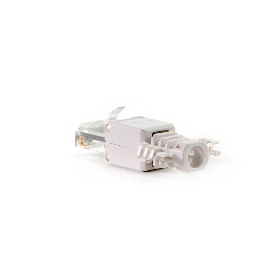 Коннектор самообжимной RJ45 UTP Cat6A белый