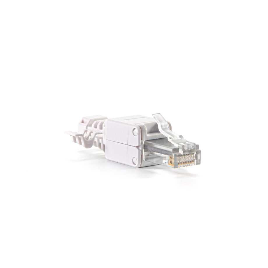 Коннектор самообжимной RJ45 UTP Cat6A белый