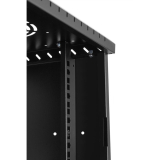 Стоечный шкаф 10" 9U, стеклянная дверь, 300мм, черный
