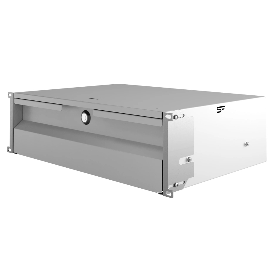 Ящик для стойки 19" 3U, 320мм, серый