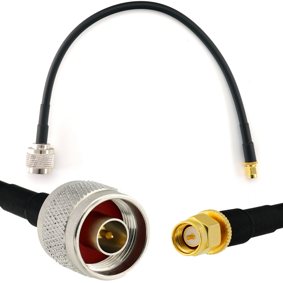 SMA Male / N Male 30см коаксиальный кабель — HF240 (эквивалент LMR240)