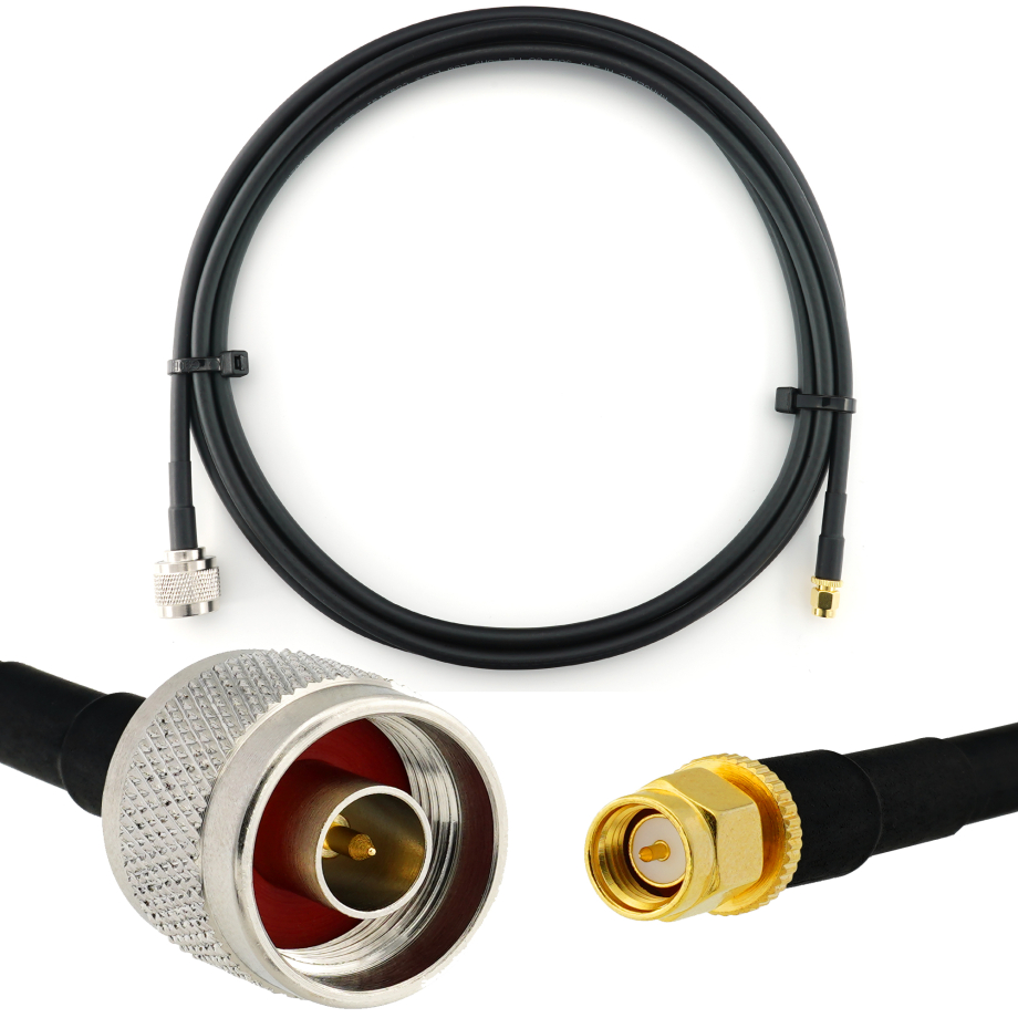 SMA Male / N Male 2м коаксиальный кабель — HF240 (эквивалент LMR240)