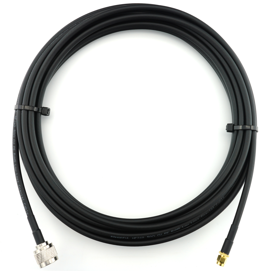 SMA Male / N Male 15м коаксиальный кабель — HF240 (эквивалент LMR240)