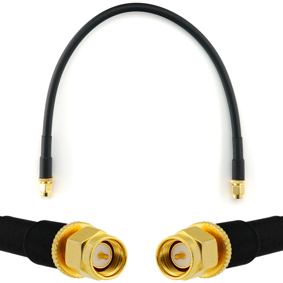 SMA Male / SMA Male 30см коаксиальный кабель — HF240 (эквивалент LMR240)