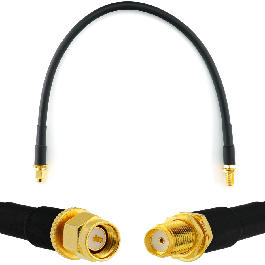 SMA Male / SMA Female 30см коаксиальный кабель — HF240 (эквивалент LMR240)