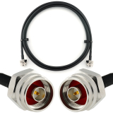 N Male / N Male Hex 2м коаксиальный кабель — HF240 (эквивалент LMR240)