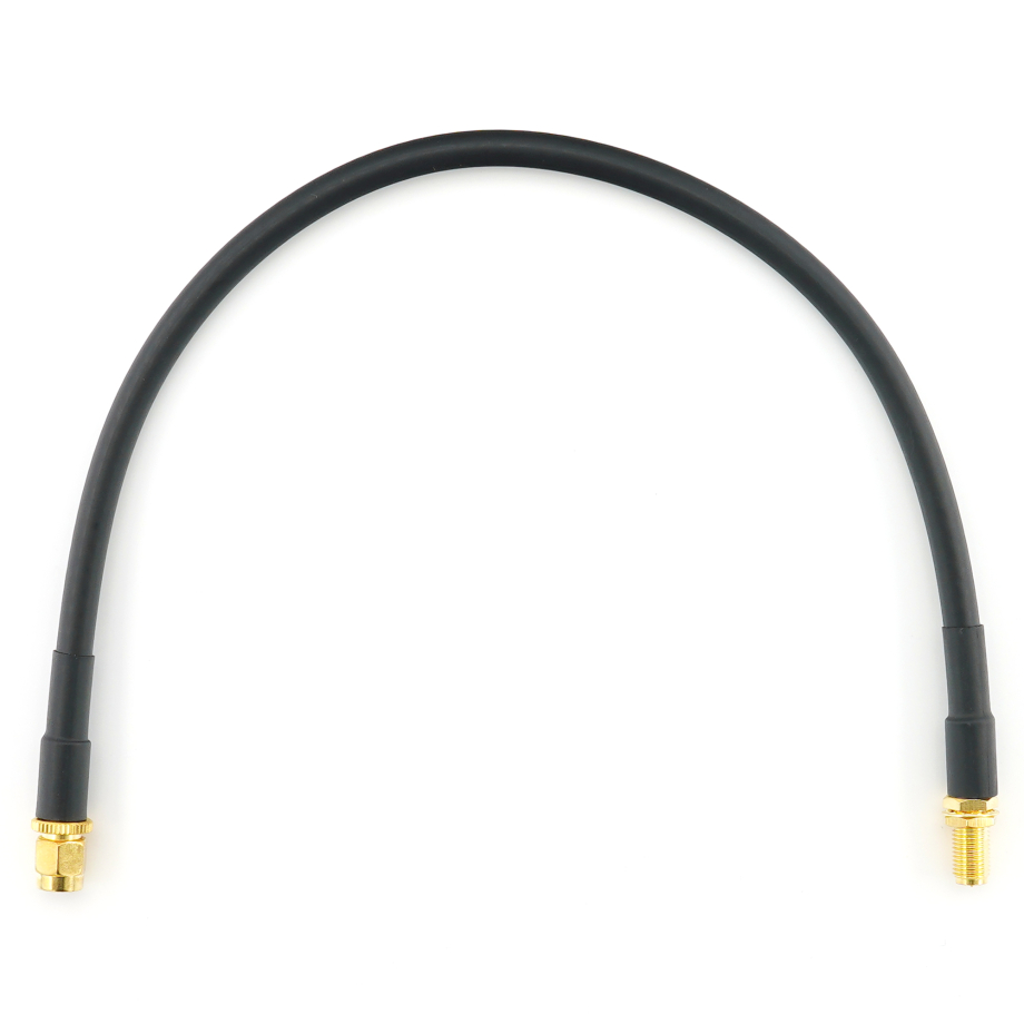 RP-SMA Male / RP-SMA Female 30см коаксиальный кабель — HF240 (эквивалент LMR240)