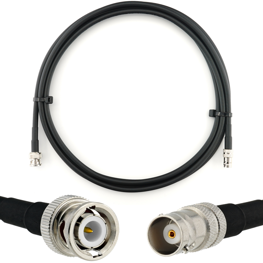 BNC Male / BNC Female 2м коаксиальный кабель — HF240 (эквивалент LMR240)