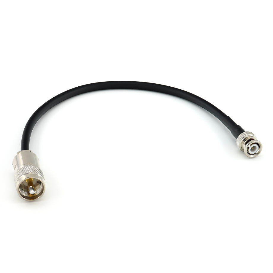BNC Male / PL259 50см  UHF коаксиальный кабель — HF240 (эквивалент LMR240)