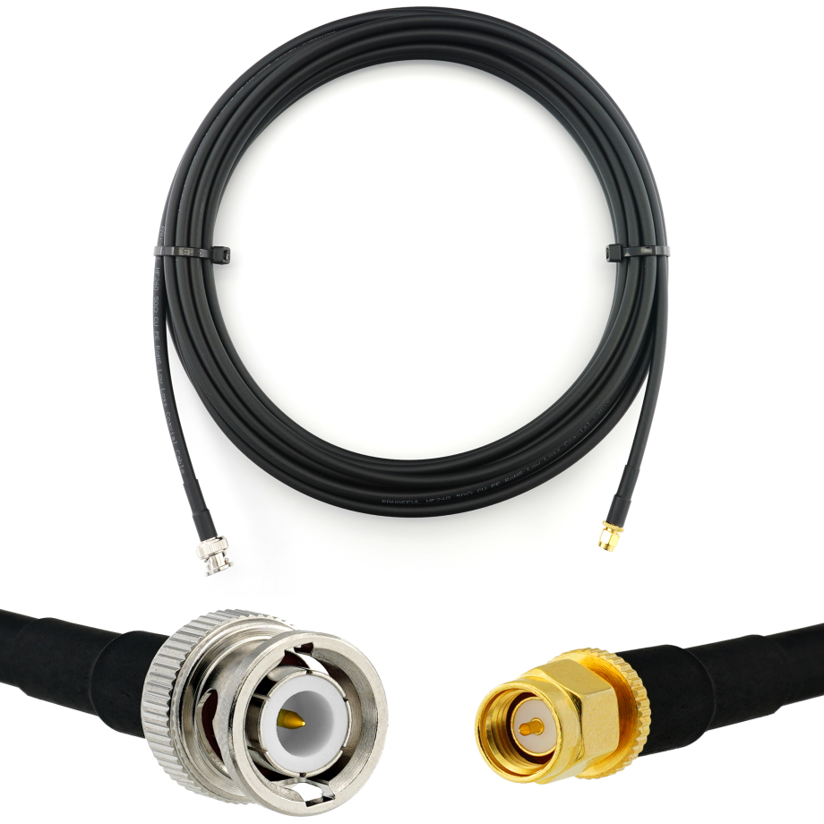  BNC Male / SMA Male 10м коаксиальный кабель — HF240 (эквивалент LMR240)