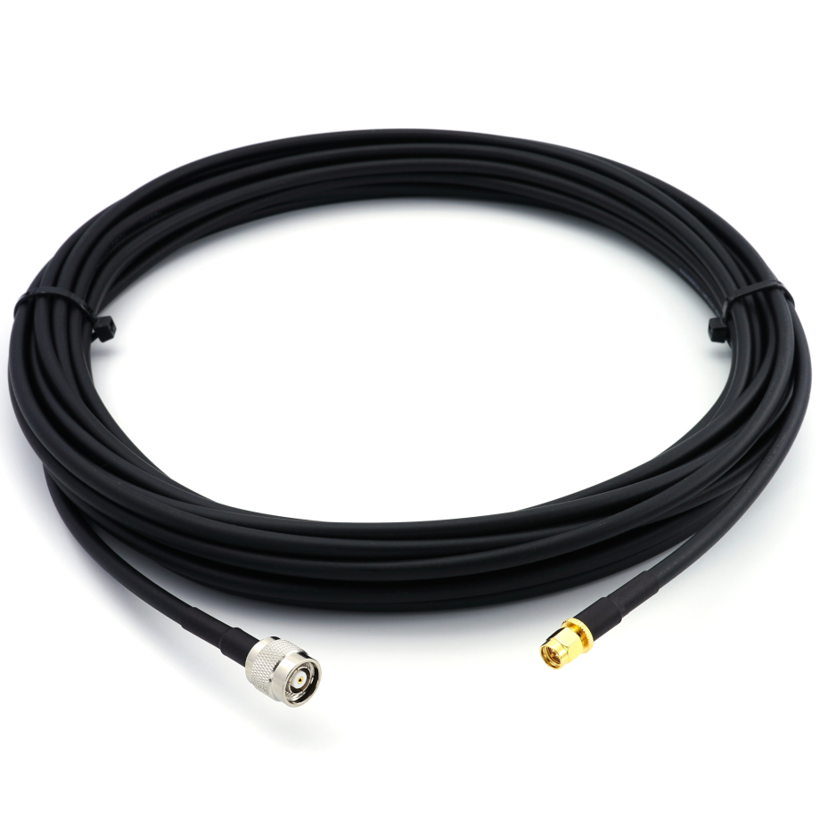SMA Male / RP-TNC Male 50см коаксиальный кабель — HF240 (эквивалент LMR240)
