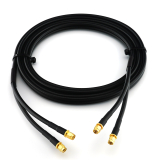 SMA Male / SMA Male 5м двойной коаксиальный кабель — HF240 (эквивалент LMR240)