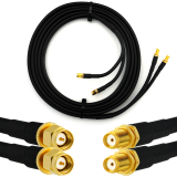 SMA Male / SMA Female 15м двойной коаксиальный кабель — HF240 (эквивалент LMR240)