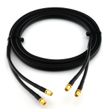 RP-SMA Male / RP-SMA Male 1м двойной коаксиальный кабель — HF240 (эквивалент LMR240)