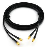 RP-SMA Male / RP-SMA Female 1м двойной коаксиальный кабель — HF240 (эквивалент LMR240)