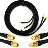 RP-SMA Male / RP-SMA Female 5м двойной коаксиальный кабель — HF240 (эквивалент LMR240)