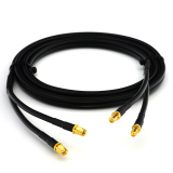 RP-SMA Male / RP-SMA Female 5м двойной коаксиальный кабель — HF240 (эквивалент LMR240)