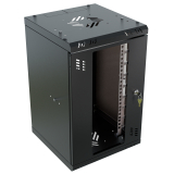 Стоечный шкаф 10" 6U, дверь со стеклом, 300мм, черный