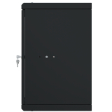 Стоечный шкаф 10" 6U, дверь со стеклом, 300мм, черный
