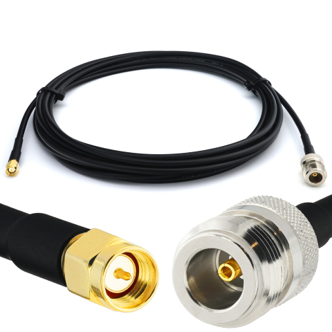 SMA Male / N Female 10м RG58/U коаксиальный кабель