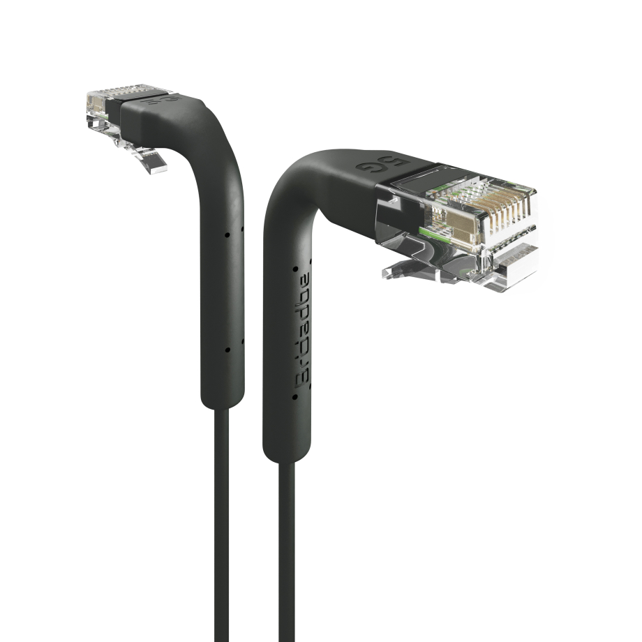 Broadbe тонкий патч-кабель 5G черный 1м