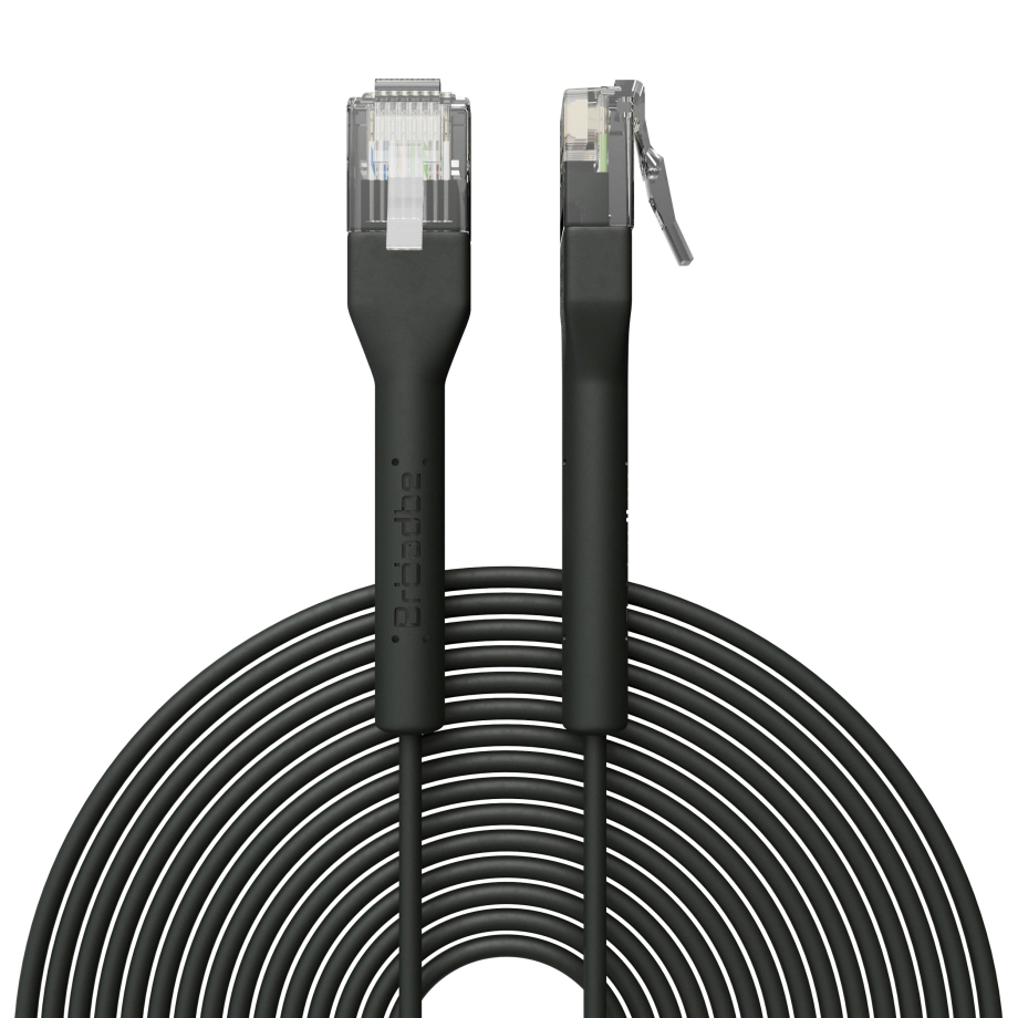 Broadbe тонкий патч-кабель 5G черный 8м