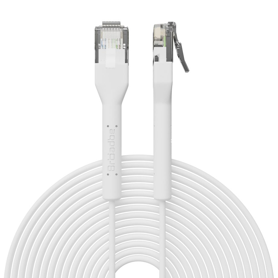Broadbe тонкий патч-кабель 5G белый 12м