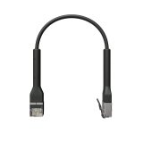 Broadbe тонкий патч-кабель 10G черный 0.1м