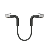Broadbe тонкий патч-кабель 10G черный 0.1м