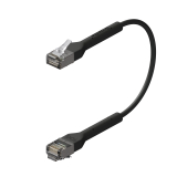 Broadbe тонкий патч-кабель 10G черный 0.1м