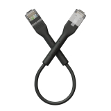 Broadbe тонкий патч-кабель 10G черный 0.1м