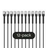 Broadbe тонкий патч-кабель 10G черный 0.1м 12 шт.
