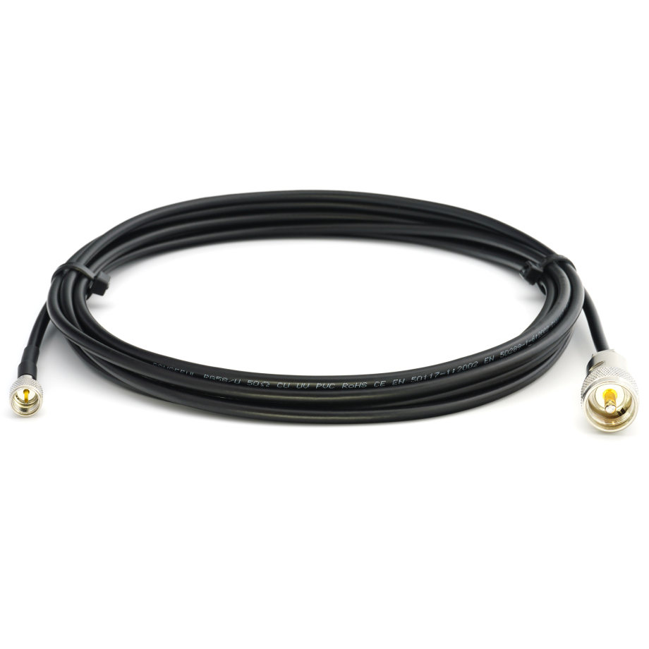Mini UHF Male / PL259 UHF 12м RG58/U коаксиальный кабель